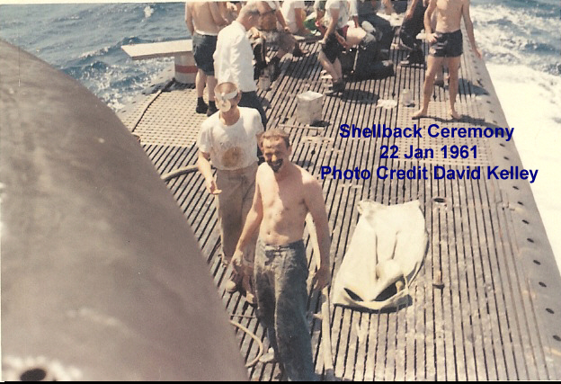Tunny SSG 282 Shellback Ceremony - Jan 1961