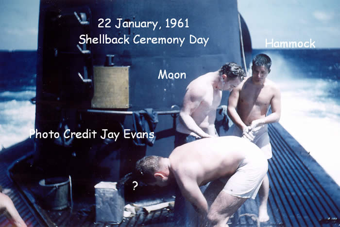 Tunny SSG 282 Shellback Ceremony - Jan 1961